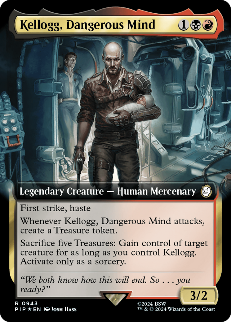 Kellogg, Dangerous Mind (Extended Art) (Surge Foil) [Fallout] | Webway Games