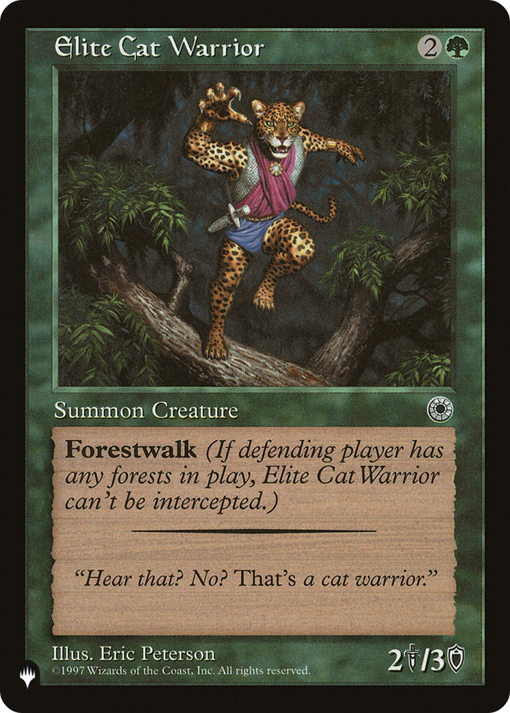 Elite Cat Warrior (Flavor Text) [The List] | Webway Games