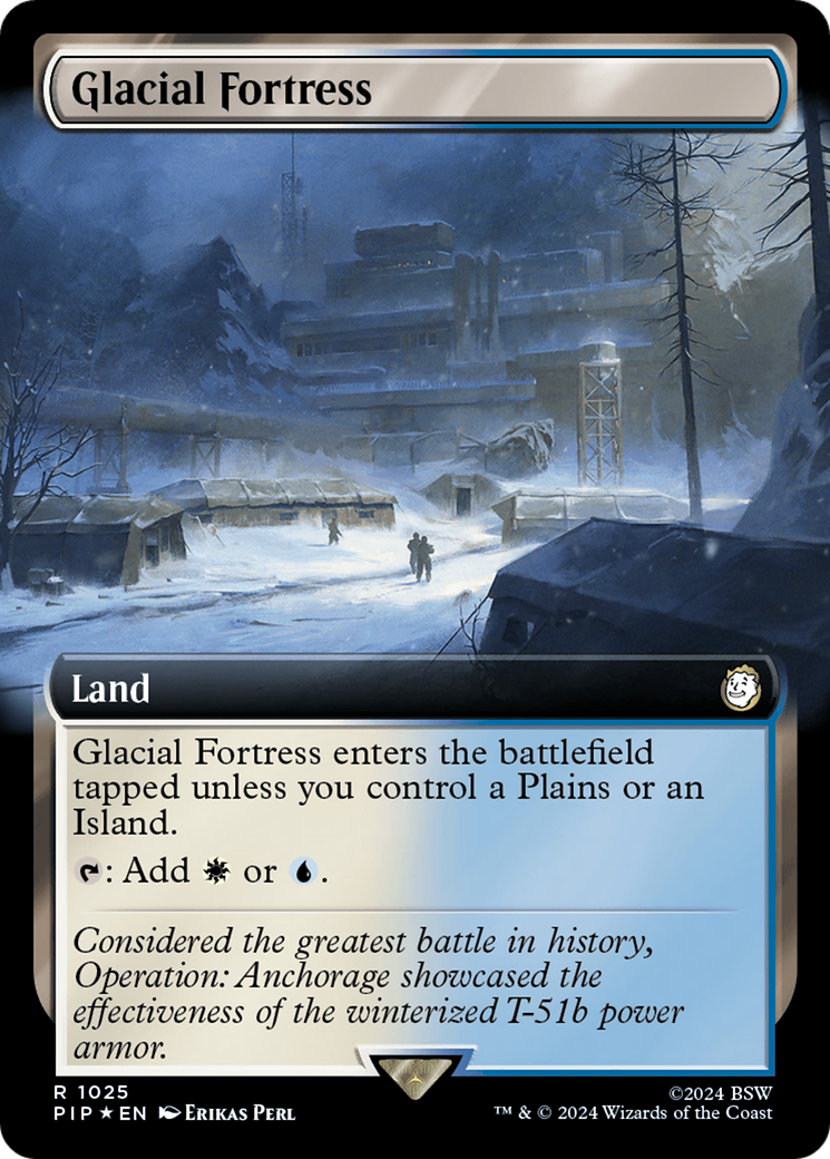 Glacial Fortress (Extended Art) (Surge Foil) [Fallout] | Webway Games
