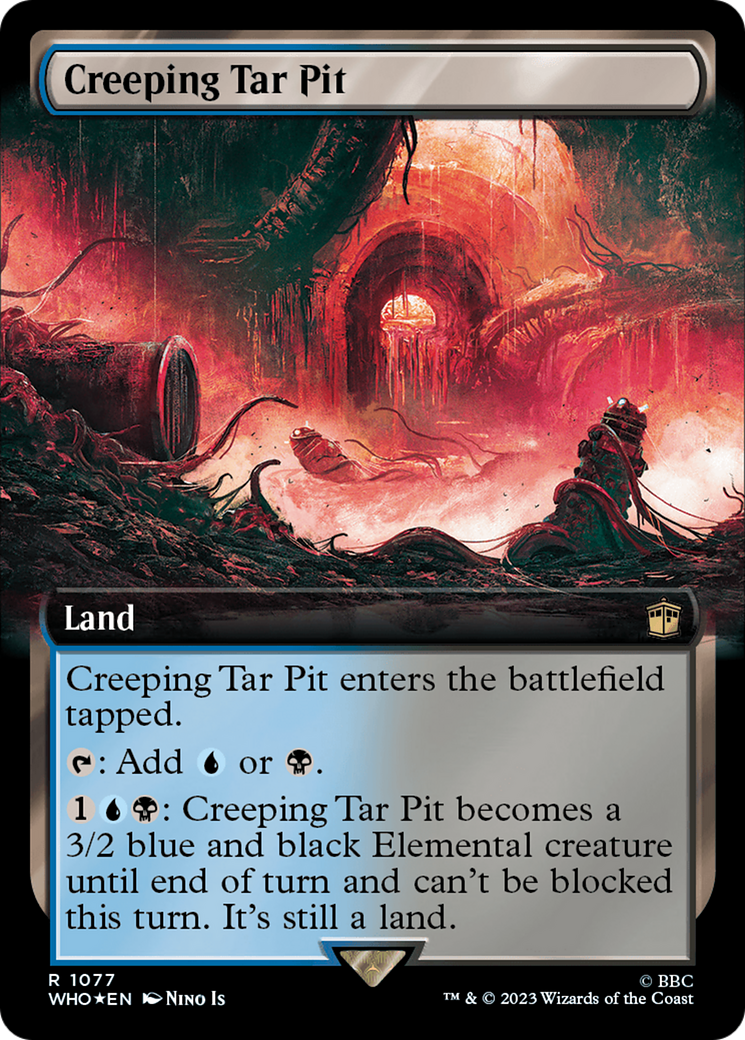 Creeping Tar Pit (Extended Art) (Surge Foil) [Doctor Who] | Webway Games