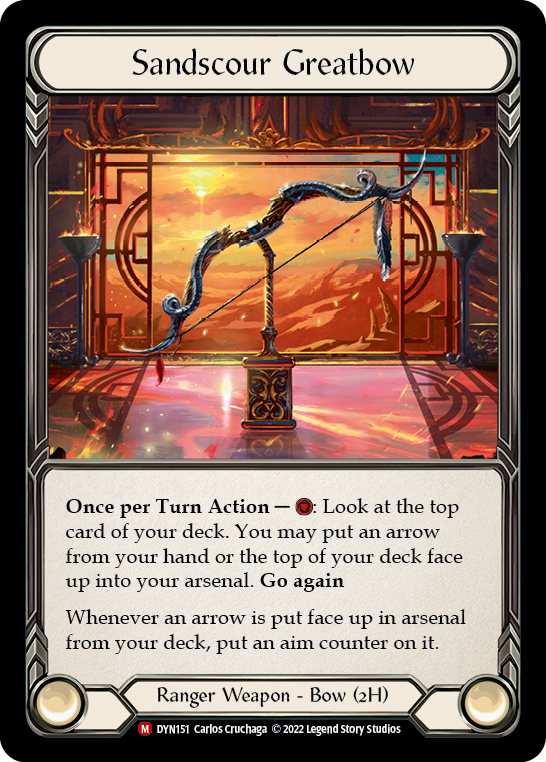 Sandscour Greatbow [DYN151] (Dynasty)  Rainbow Foil | Webway Games