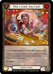 Pick a Card, Any Card (Red) [EVR167] (Everfest)  1st Edition Extended Art Rainbow Foil | Webway Games