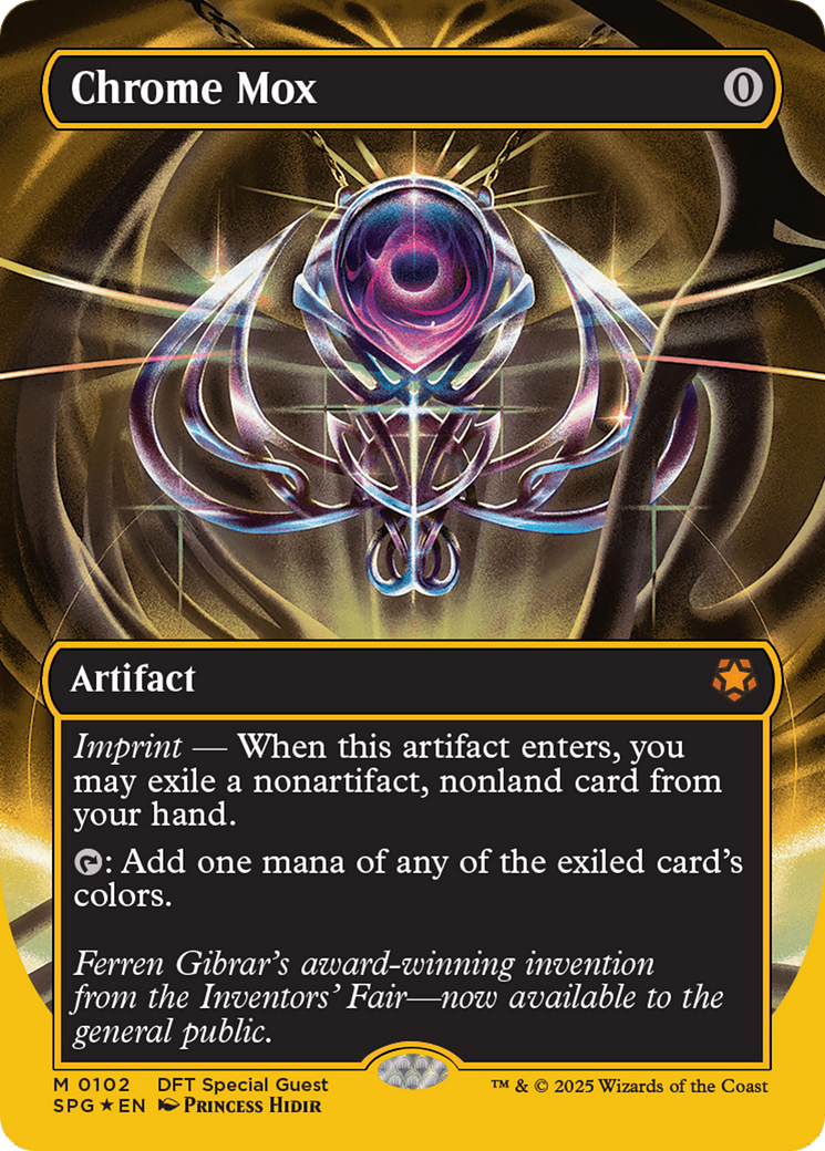 Chrome Mox (Borderless) (First-Place Foil) [Aetherdrift Special Guests] | Webway Games