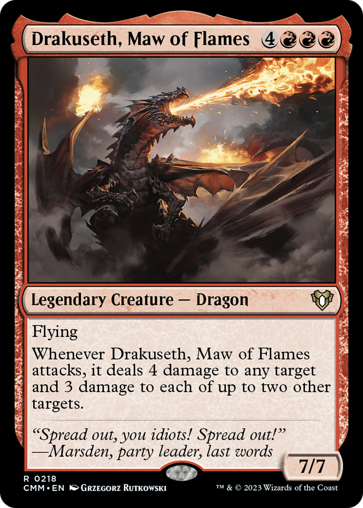Drakuseth, Maw of Flames [Commander Masters] | Webway Games
