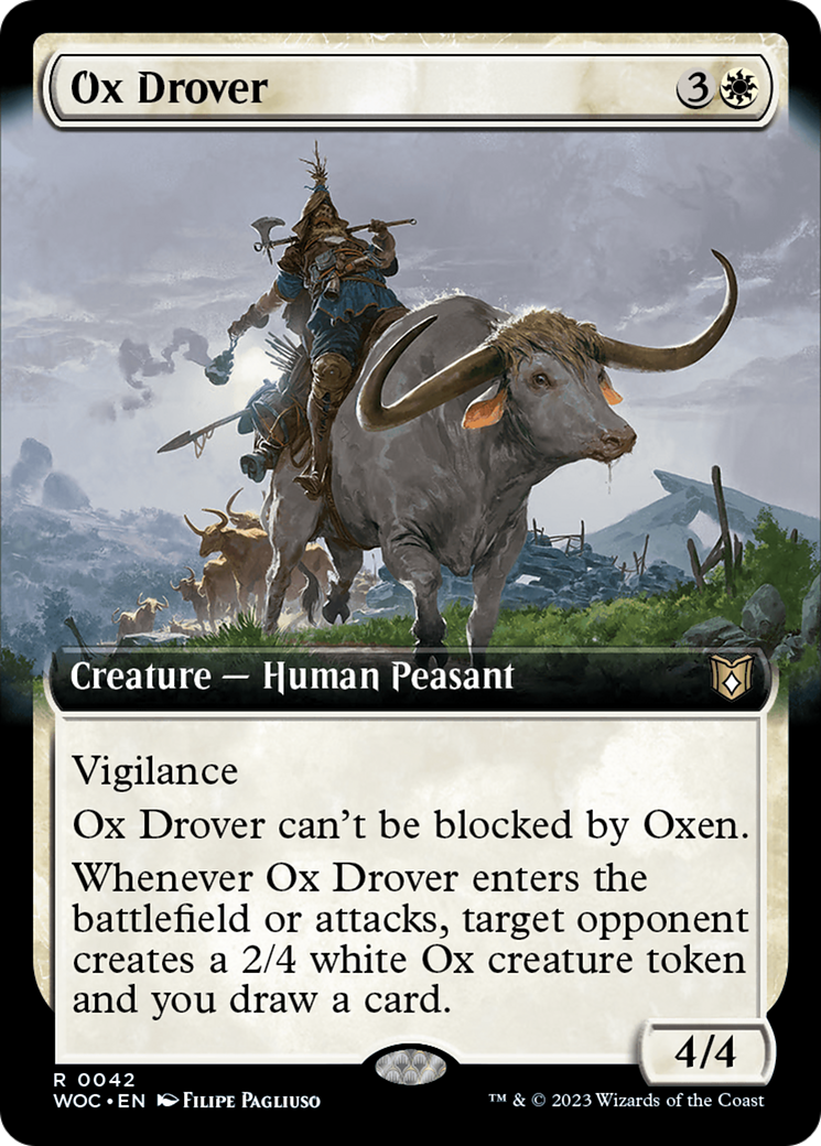 Ox Drover (Extended Art) [Wilds of Eldraine Commander] | Webway Games