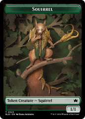 Squirrel // Treasure Double-Sided Token [Bloomburrow Tokens] | Webway Games