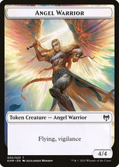 Human Warrior // Angel Warrior Double-Sided Token [Kaldheim Tokens] | Webway Games