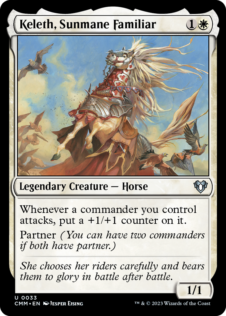 Keleth, Sunmane Familiar [Commander Masters] | Webway Games