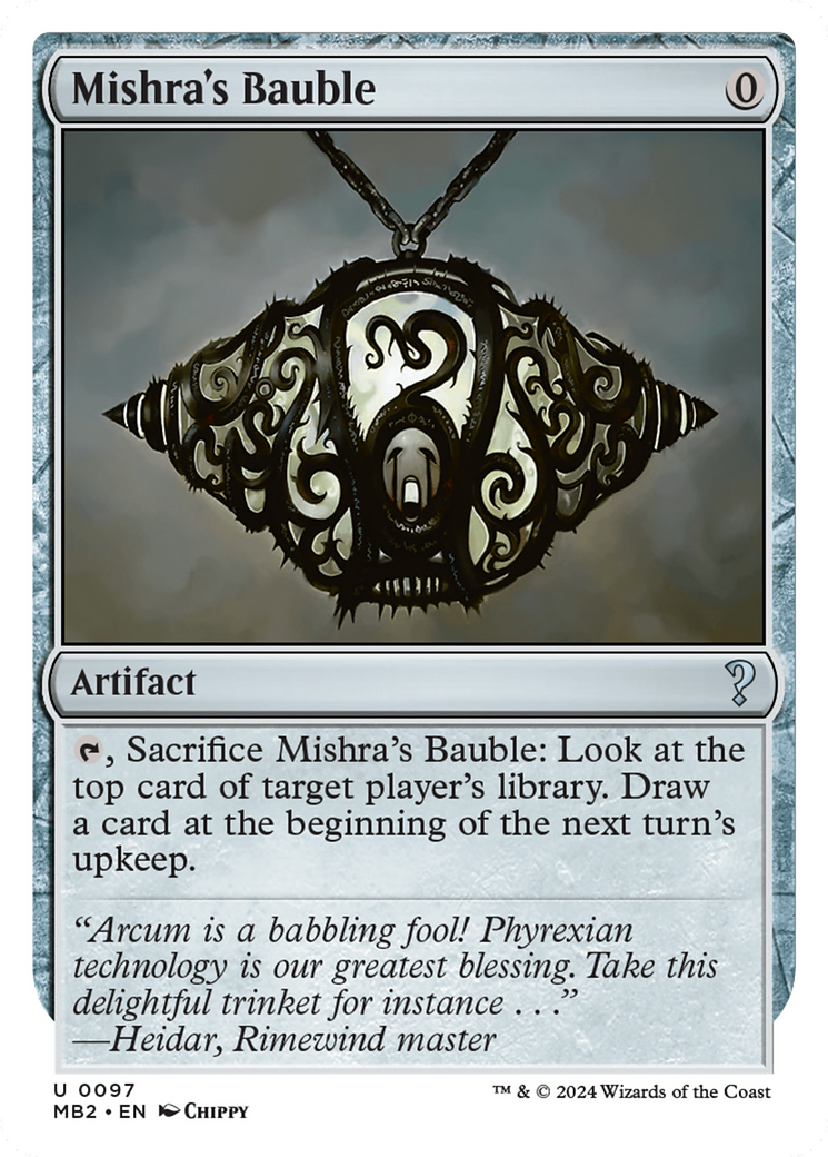 Mishra's Bauble (White Border) [Mystery Booster 2] | Webway Games