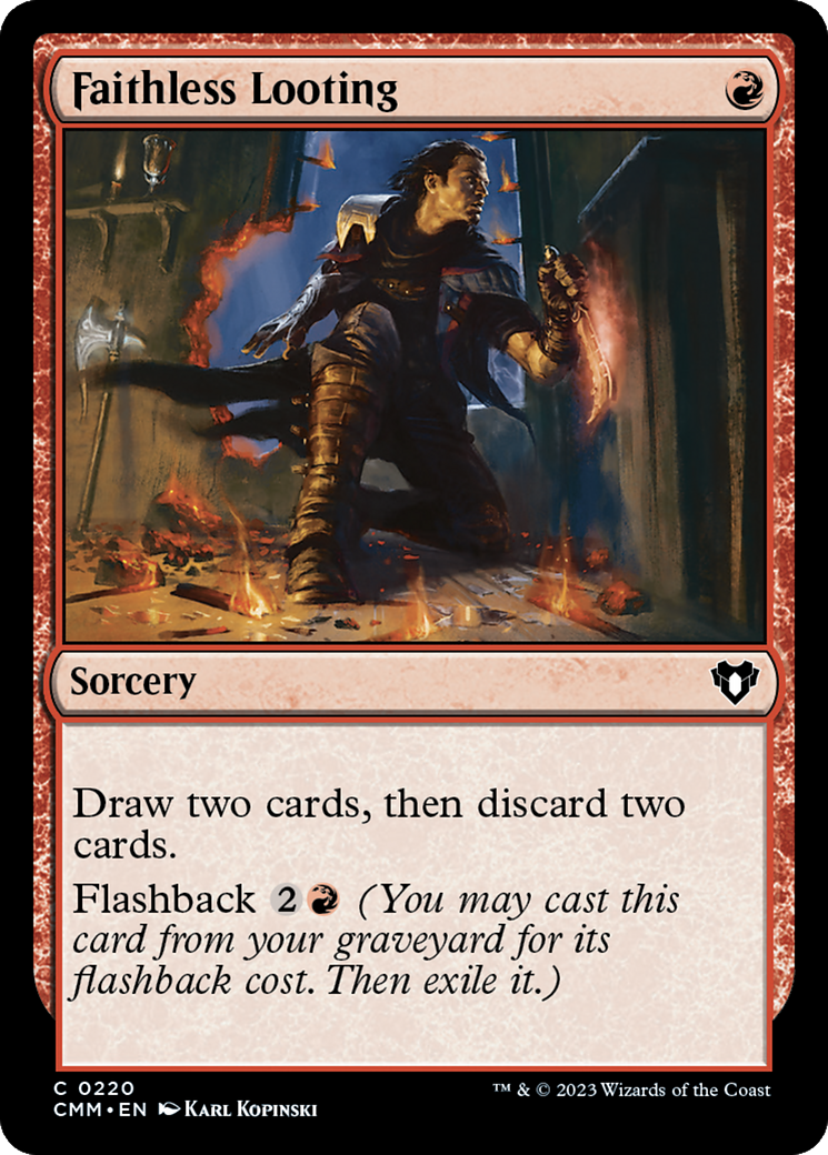 Faithless Looting [Commander Masters] | Webway Games
