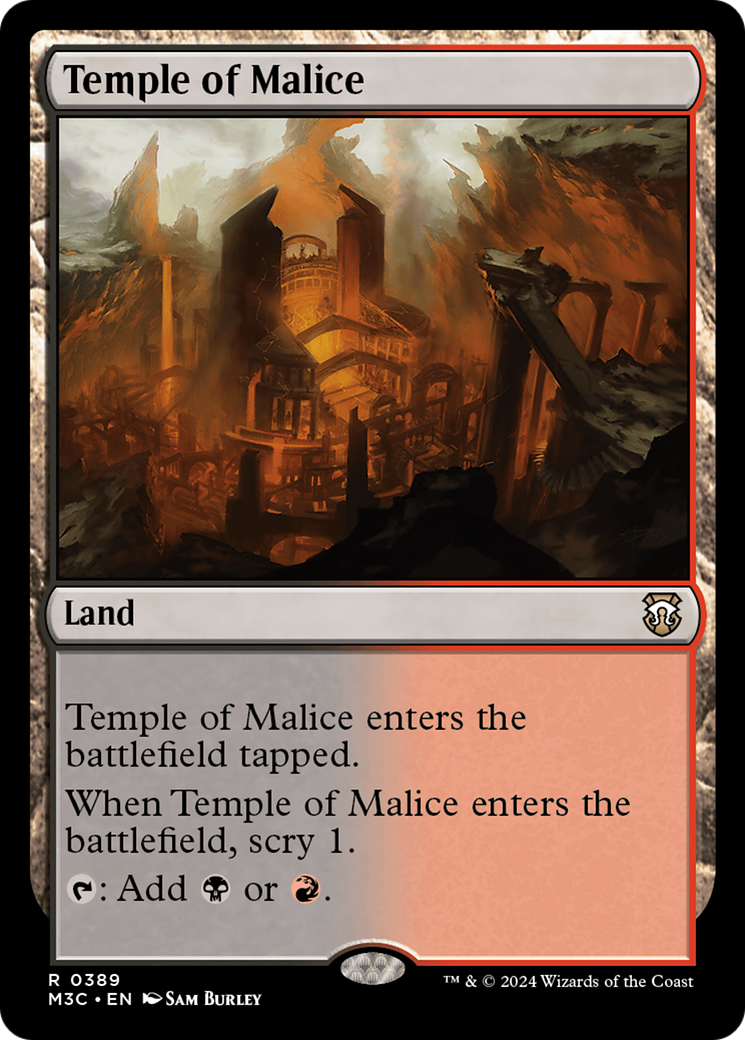 Temple of Malice (Ripple Foil) [Modern Horizons 3 Commander] | Webway Games