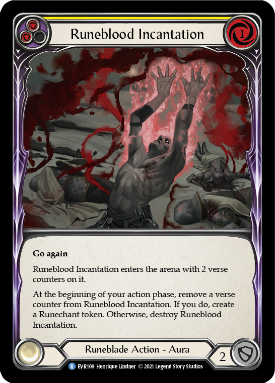 Runeblood Incantation (Yellow) [EVR108] (Everfest)  1st Edition Normal | Webway Games