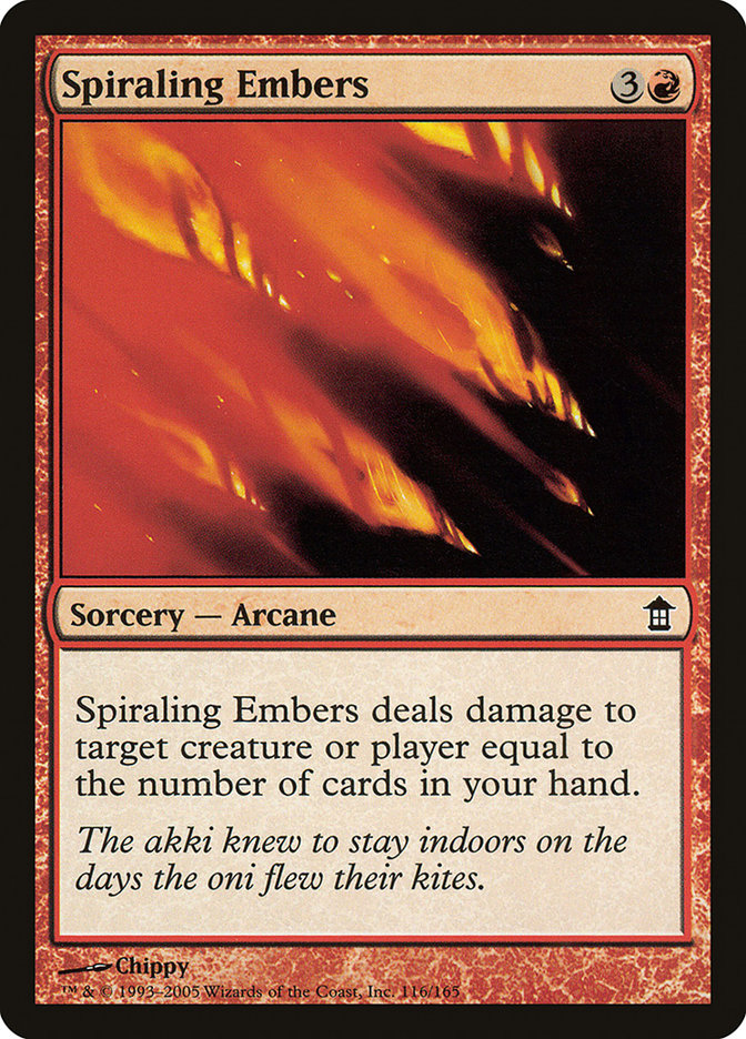 Spiraling Embers [Saviors of Kamigawa] | Webway Games