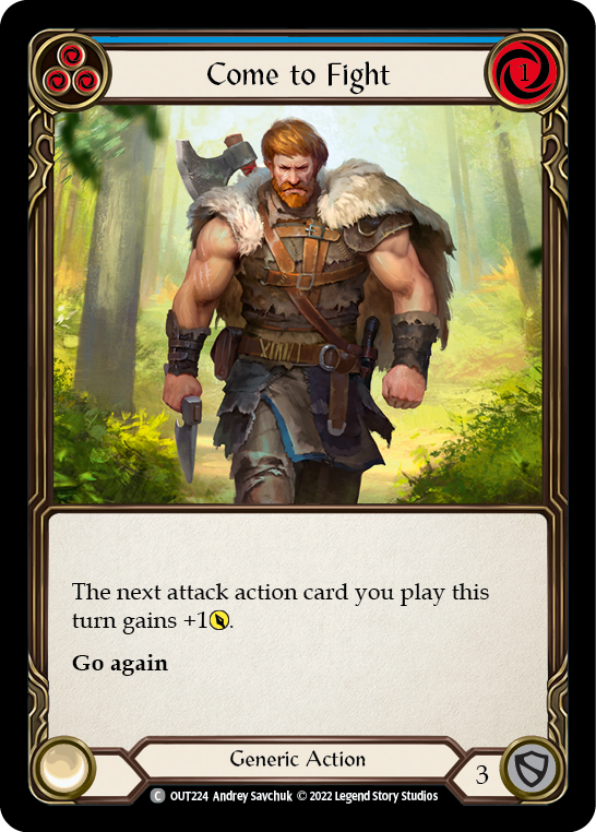 Come to Fight (Blue) [OUT224] (Outsiders) | Webway Games