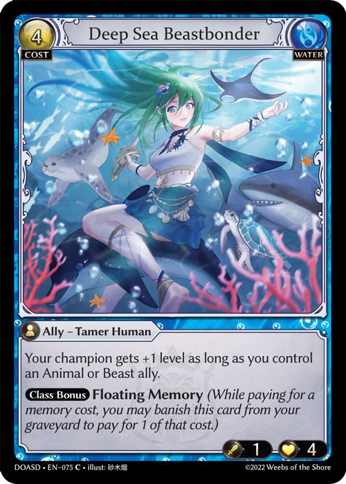 Deep Sea Beastbonder (075) [Dawn of Ashes: Starter Decks] | Webway Games