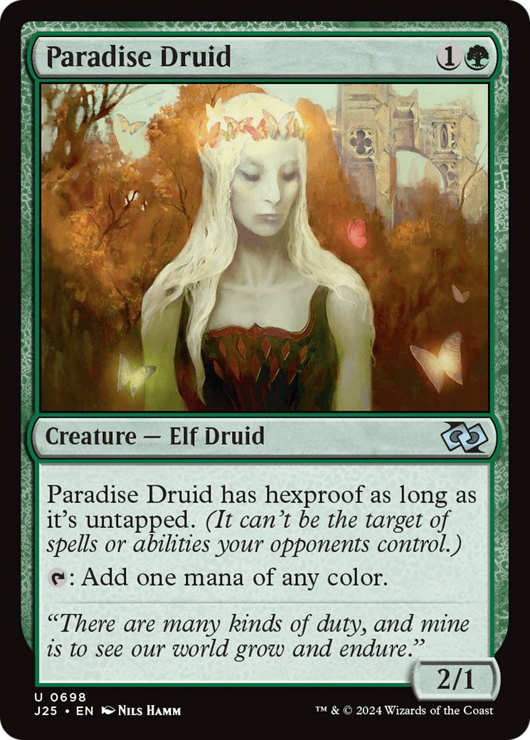 Paradise Druid [Foundations Jumpstart] | Webway Games