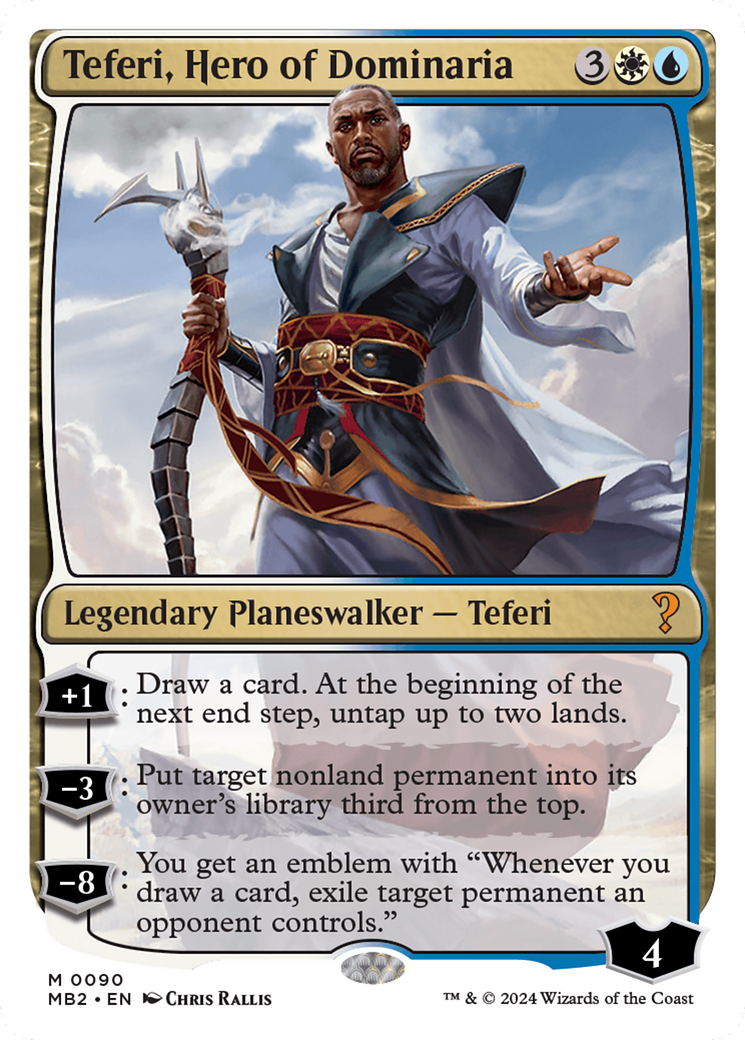 Teferi, Hero of Dominaria (White Border) [Mystery Booster 2] | Webway Games