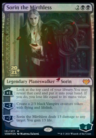 Sorin the Mirthless [Innistrad: Crimson Vow Prerelease Promos] | Webway Games