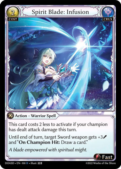 Spirit Blade: Infusion (100) [Dawn of Ashes: Starter Decks] | Webway Games