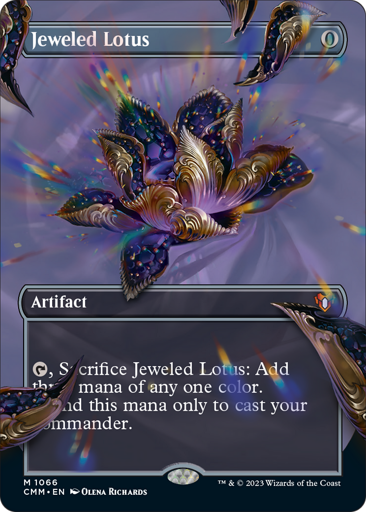 Jeweled Lotus (Borderless Textured Foil Frame Break) [Commander Masters] | Webway Games