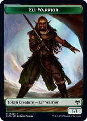 Elf Warrior // Spirit Double-Sided Token [Kaldheim Tokens] | Webway Games