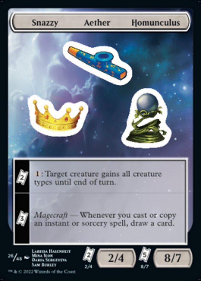 Snazzy Aether Homunculus [Unfinity Stickers] | Webway Games