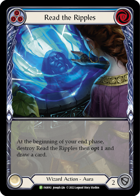 Read the Ripples (Blue) [FAB092] (Promo)  Rainbow Foil | Webway Games