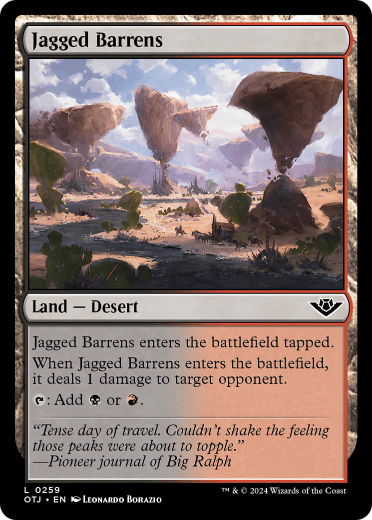 Jagged Barrens [Outlaws of Thunder Junction] | Webway Games