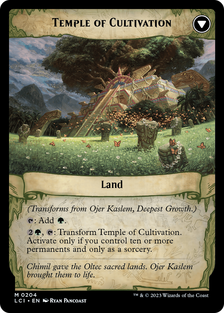 Ojer Kaslem, Deepest Growth // Temple of Cultivation [The Lost Caverns of Ixalan Prerelease Cards] | Webway Games