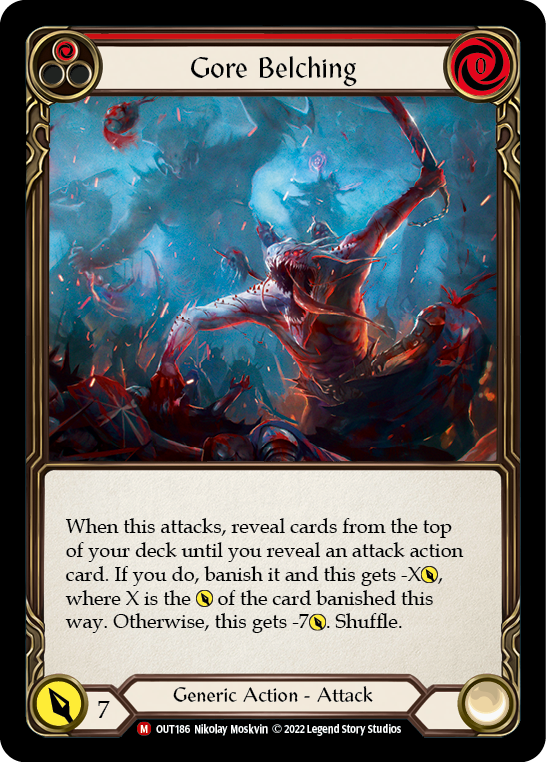 Gore Belching [OUT186] (Outsiders)  Rainbow Foil | Webway Games