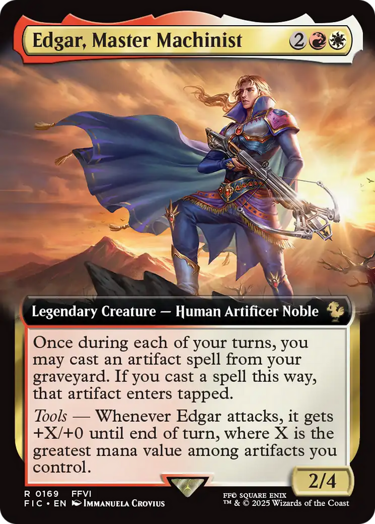 Edgar, Master Machinist (Extended Art) [FINAL FANTASY Commander] | Webway Games