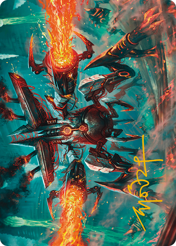 Exterminator Magmarch Art Card (Gold-Stamped Signature) [Modern Horizons 3 Art Series] | Webway Games