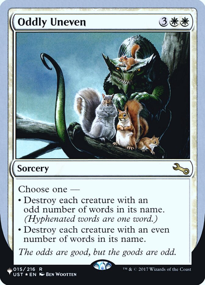 Oddly Uneven (Unfinity Foil Edition) [The List] | Webway Games