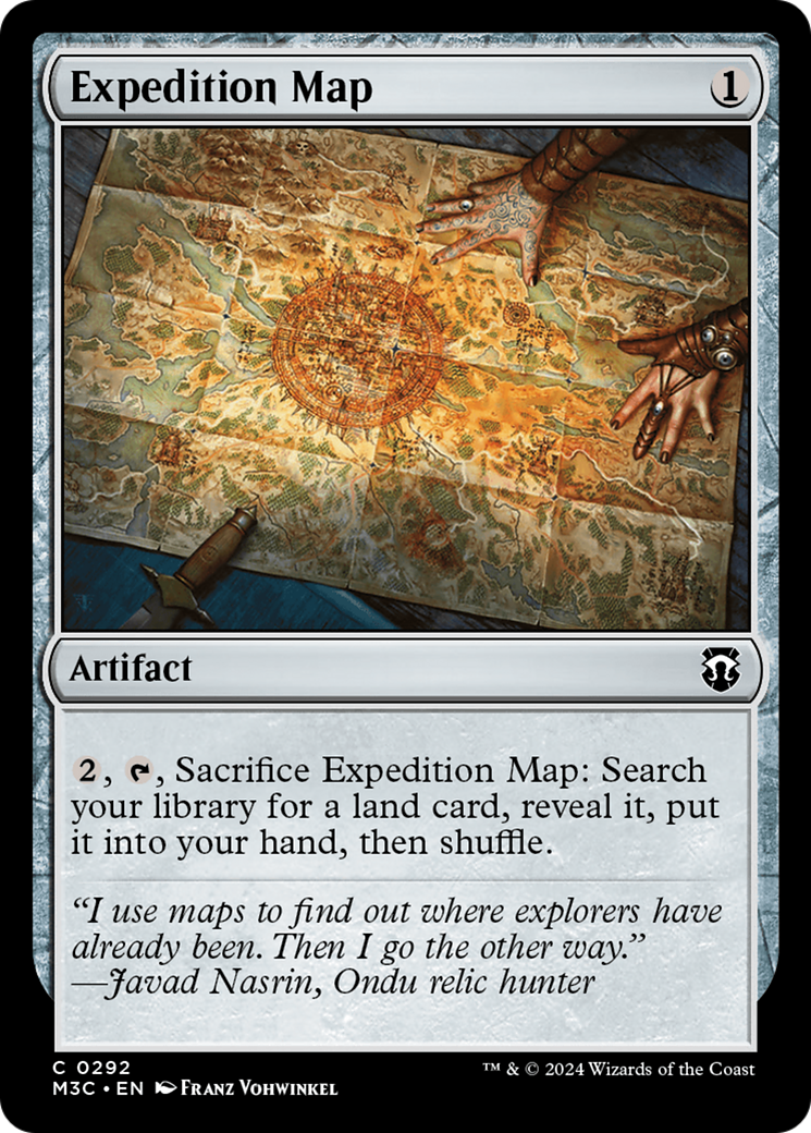 Expedition Map (Ripple Foil) [Modern Horizons 3 Commander] | Webway Games
