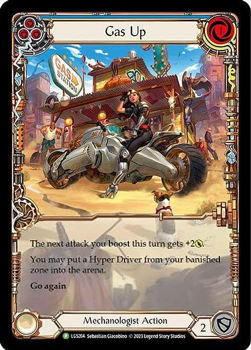 Gas Up (Blue) [LGS204] (Promo)  Rainbow Foil | Webway Games
