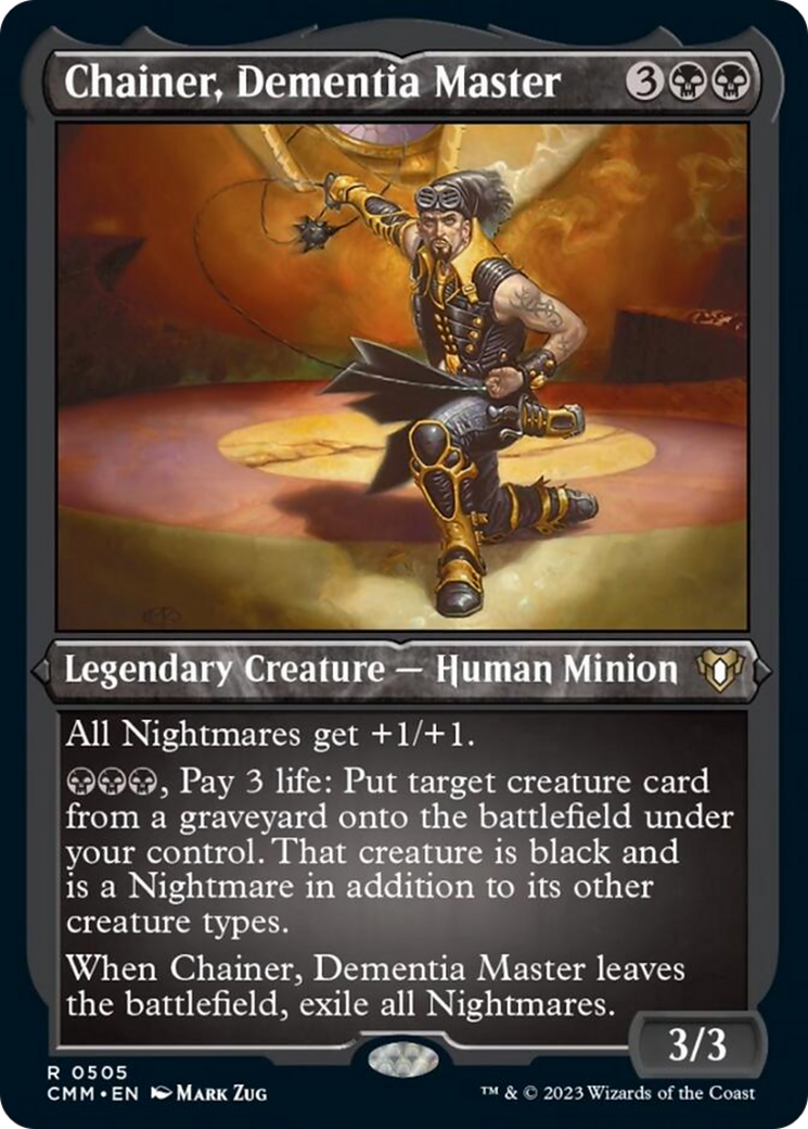 Chainer, Dementia Master (Foil Etched) [Commander Masters] | Webway Games