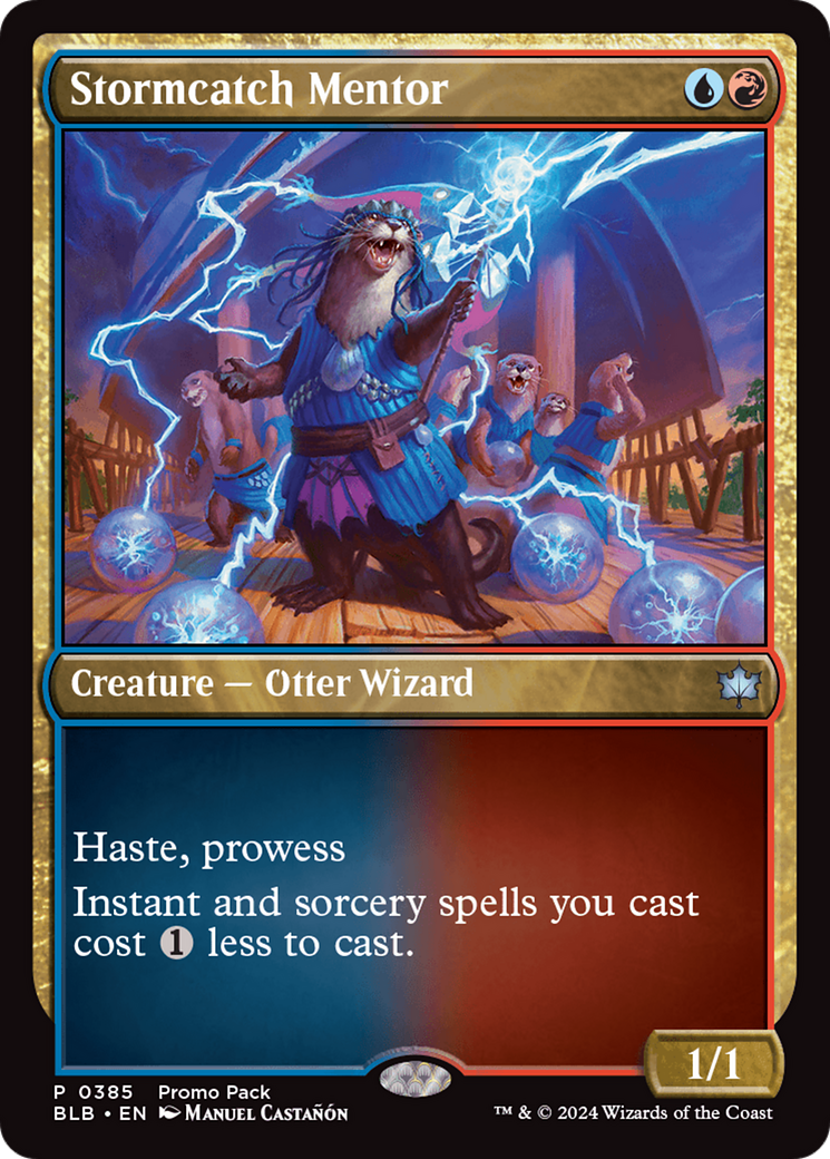 Stormcatch Mentor (Promo Pack) [Bloomburrow Promos] | Webway Games