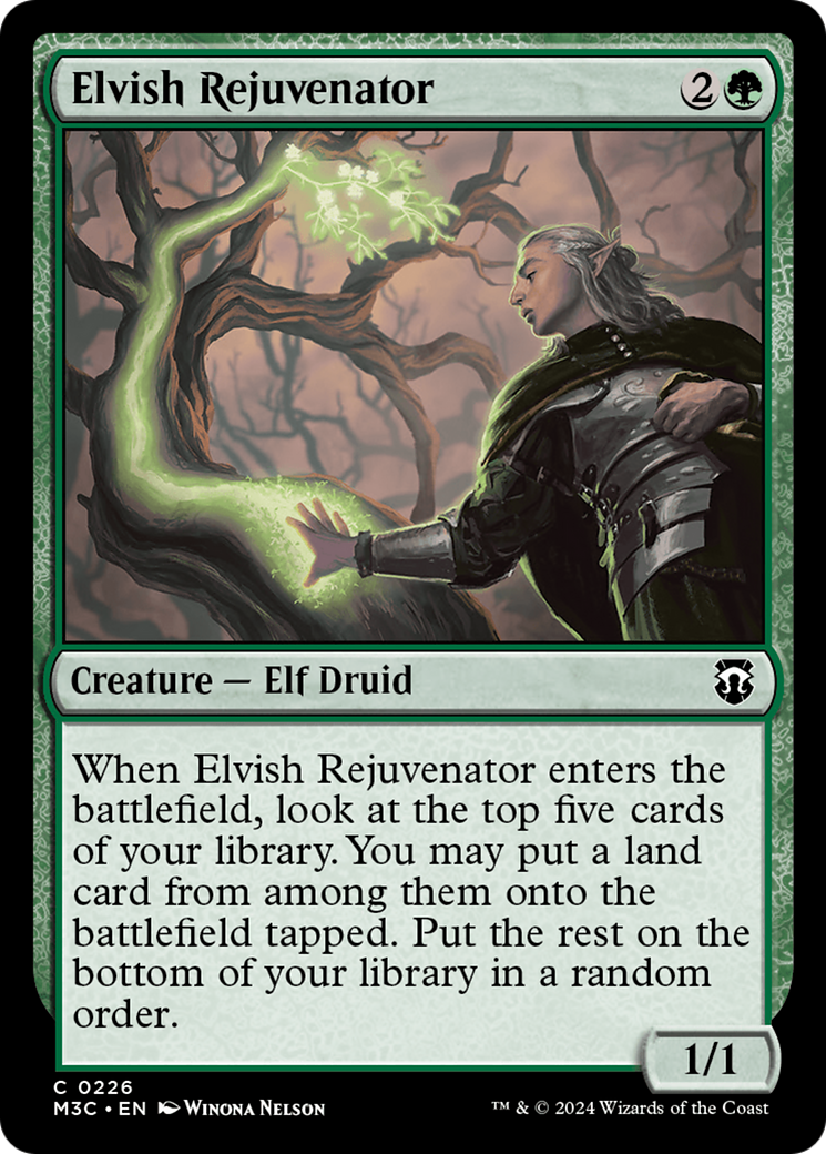 Elvish Rejuvenator (Ripple Foil) [Modern Horizons 3 Commander] | Webway Games