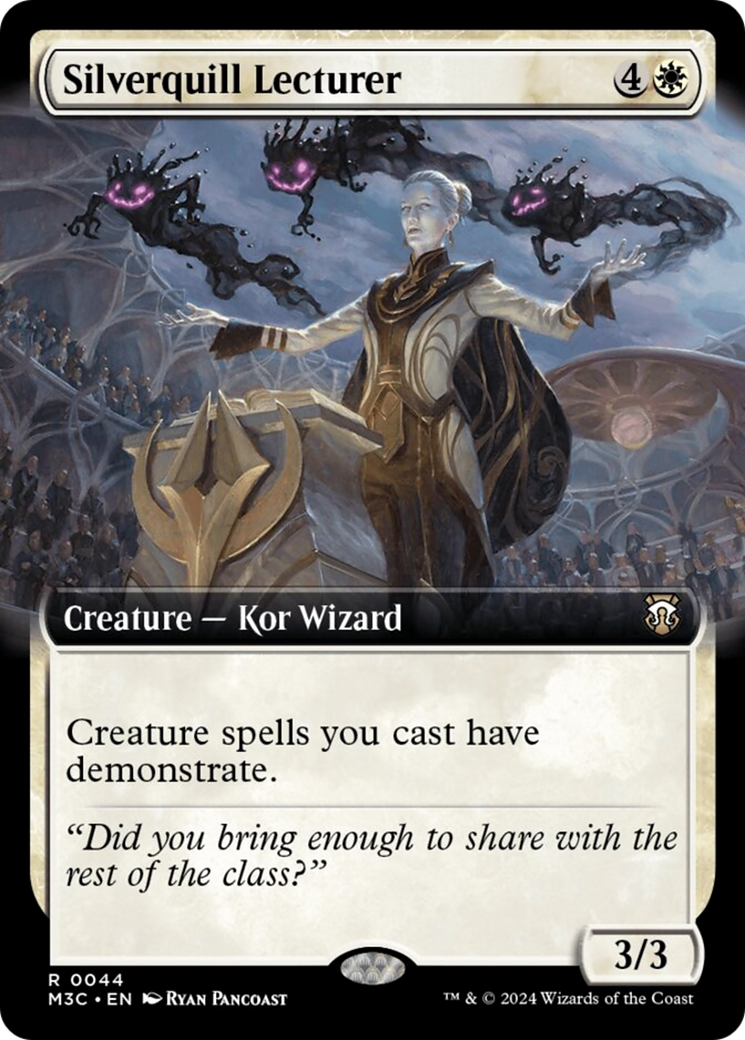 Silverquill Lecturer (Extended Art) (Ripple Foil) [Modern Horizons 3 Commander] | Webway Games