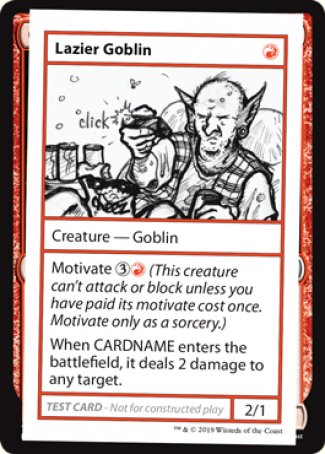 Lazier Goblin (2021 Edition) [Mystery Booster Playtest Cards] | Webway Games