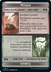 Wicked Role / Cursed Role // Emblem - On An Adventure Double-Sided Token [Wilds of Eldraine Tokens] | Webway Games