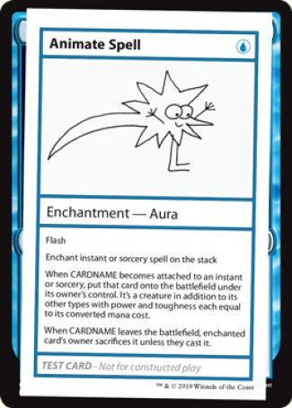Animate Spell (2021 Edition) [Mystery Booster Playtest Cards] | Webway Games
