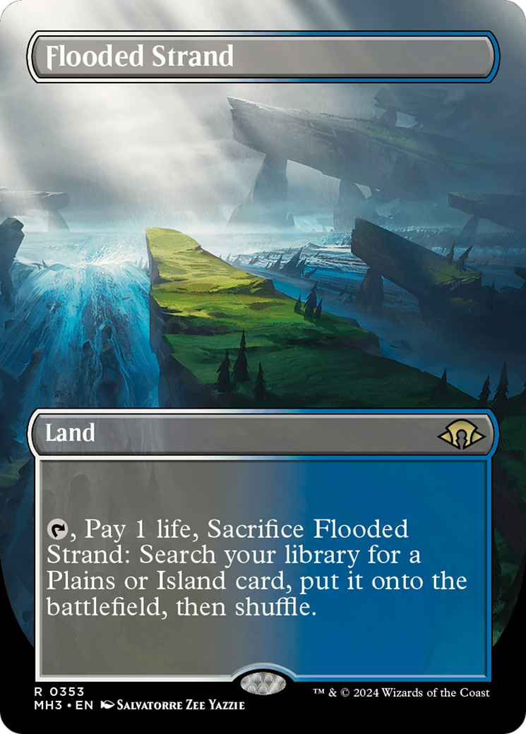 Flooded Strand (Borderless) [Modern Horizons 3] | Webway Games