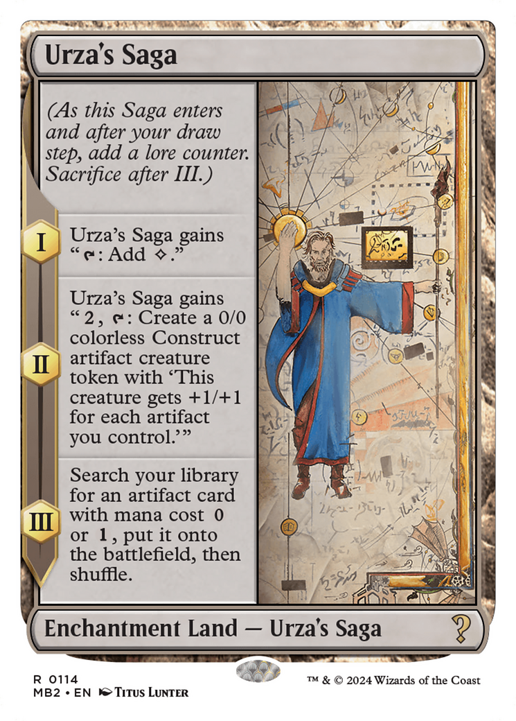 Urza's Saga (White Border) [Mystery Booster 2] | Webway Games