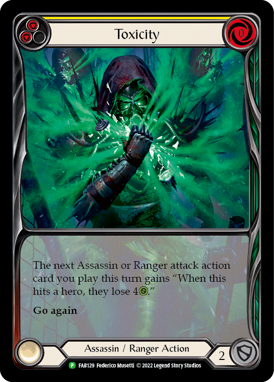 Toxicity (Yellow) [FAB129] (Promo)  Rainbow Foil | Webway Games