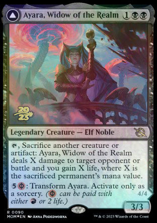 Ayara, Widow of the Realm // Ayara, Furnace Queen [March of the Machine Prerelease Promos] | Webway Games