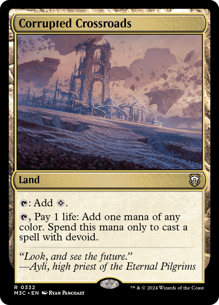 Corrupted Crossroads (Ripple Foil) [Modern Horizons 3 Commander] | Webway Games