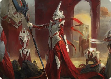 Porcelain Zealot Art Card [Phyrexia: All Will Be One Art Series] | Webway Games