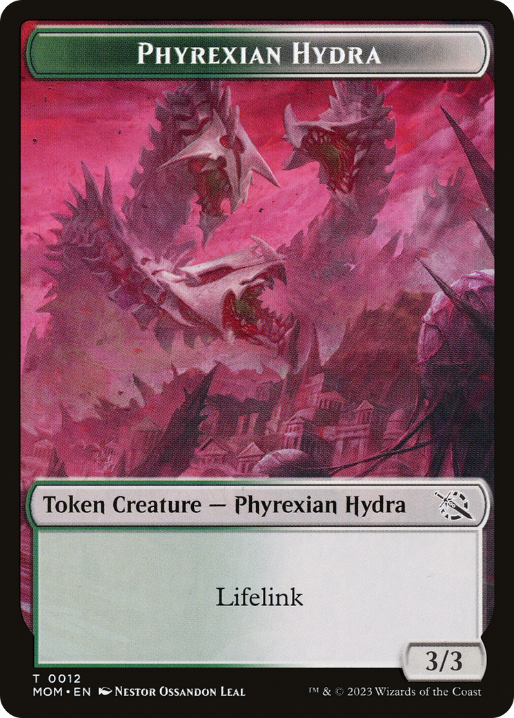 Treasure (20) // Phyrexian Hydra (12) Double-Sided Token [March of the Machine Tokens] | Webway Games