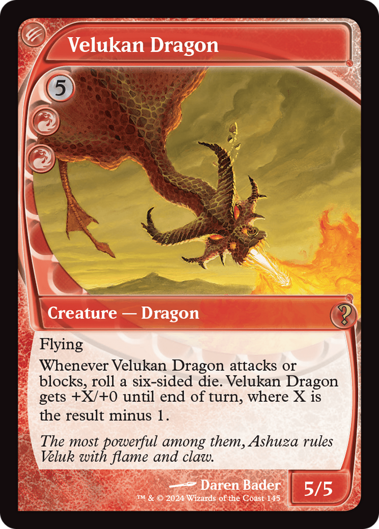 Velukan Dragon (Future Sight) [Mystery Booster 2] | Webway Games